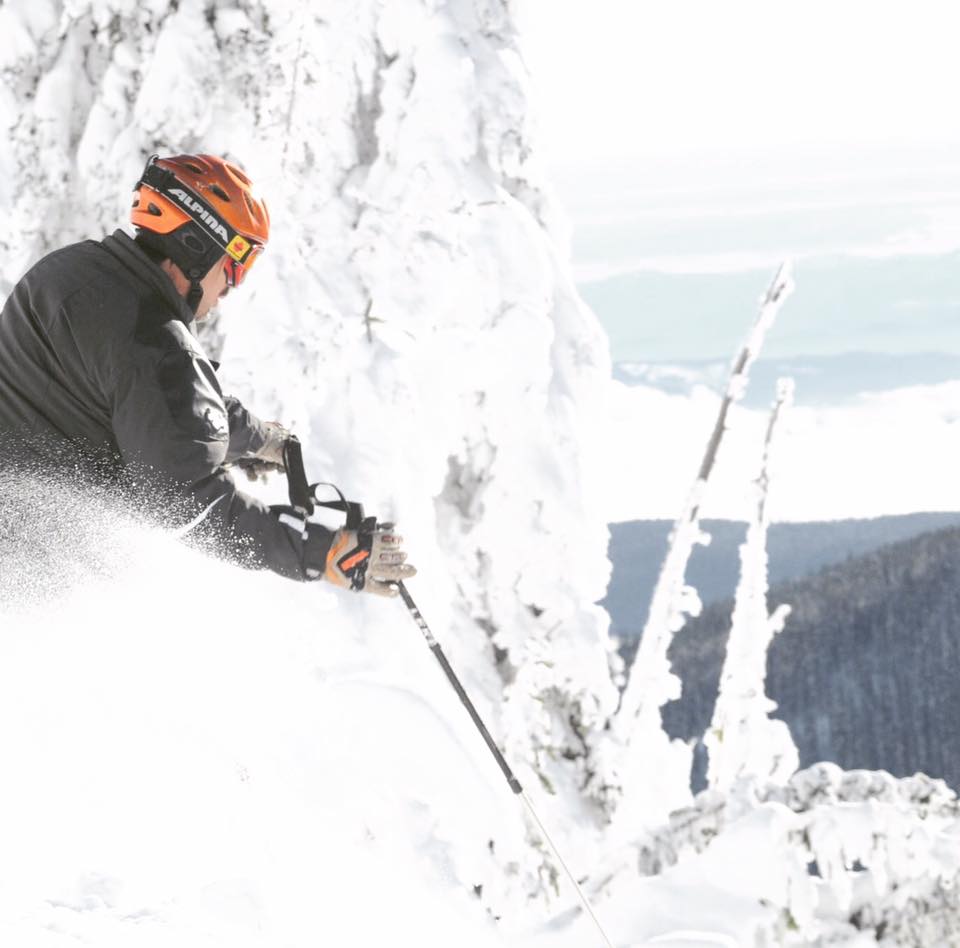 Kerry Goulard hitting the slopes